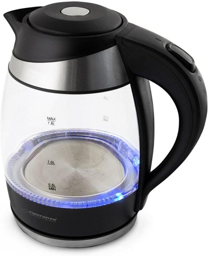 ESPERANZA ELECTRIC GLASS KETTLE WITH LED GULLFOSS 1.8L ჩაიდანი - Image 4