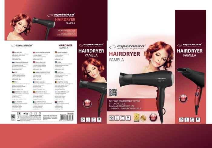 ESPERANZA HAIR DRYER PAMELA თმის საშრობი - Image 3