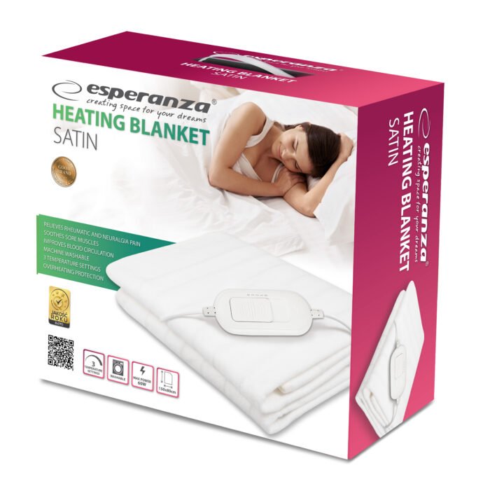 ESPERANZA HEATING BLANKET WHITE SATIN ელქტრო საბანი