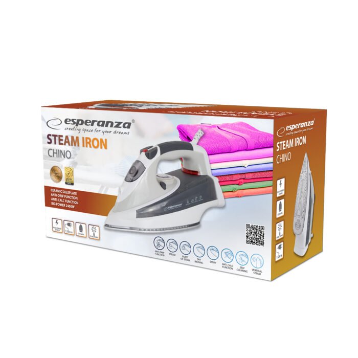 ESPERANZA STEAM IRON CHINO CERAMIC 2400W უთო