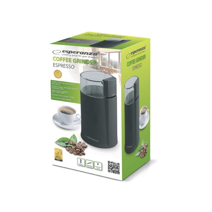 ESPERANZA COFFEE GRINDER ESPRES BLACK ყავის საფქვავი - Image 4
