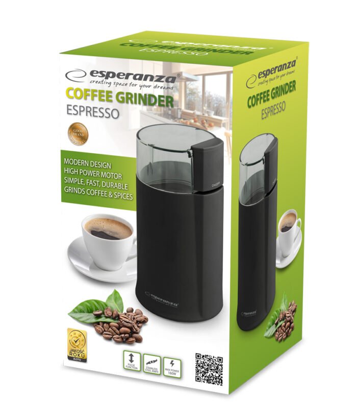 ESPERANZA COFFEE GRINDER ESPRES BLACK ყავის საფქვავი - Image 3