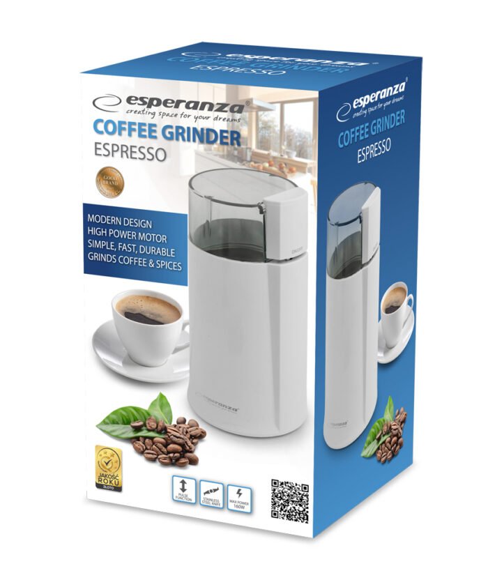 ESPERANZA COFFEE GRINDER ESPRESO WHITE ყავის საფქვავი - Image 4