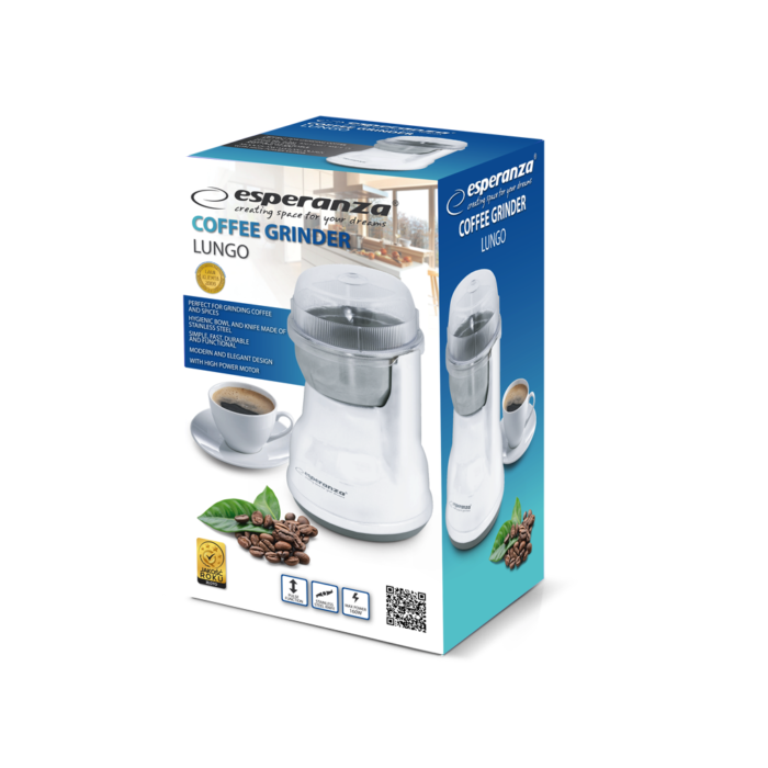 ESPERANZA COFFEE GRINDER LUGO WHITE  ყავის საფქვავი - Image 8