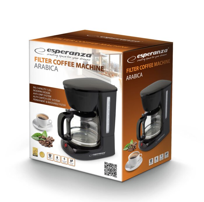 ESPERANZA FILTER COFFEE MAKER ARABIKA 1.8L  ყავის აპარატი - Image 5
