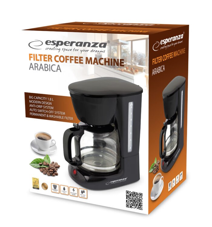 ESPERANZA FILTER COFFEE MAKER ARABIKA 1.8L  ყავის აპარატი
