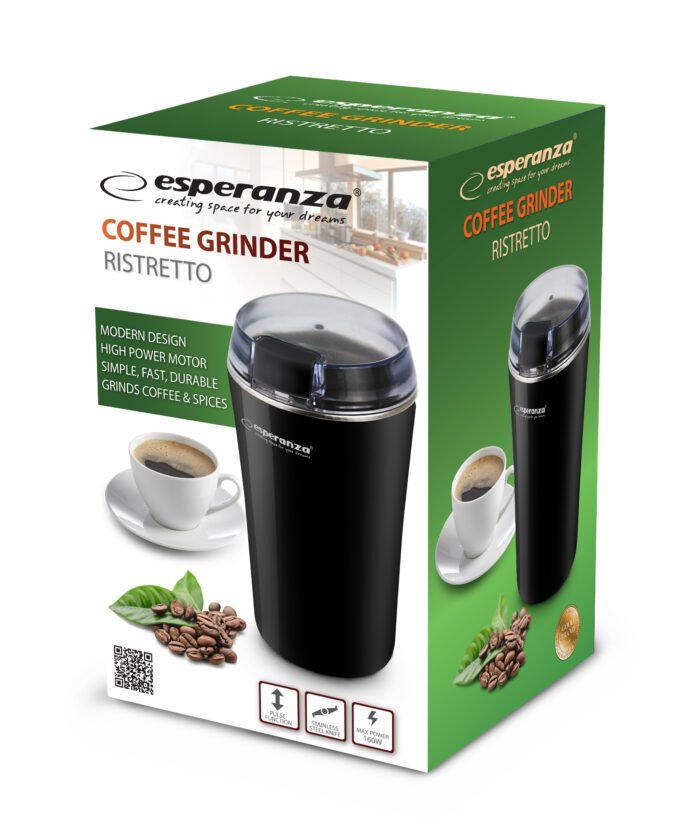 ESPERANZA COFFEE GRINDER RISTRETTO BLACK ყავის აპარატი - Image 7