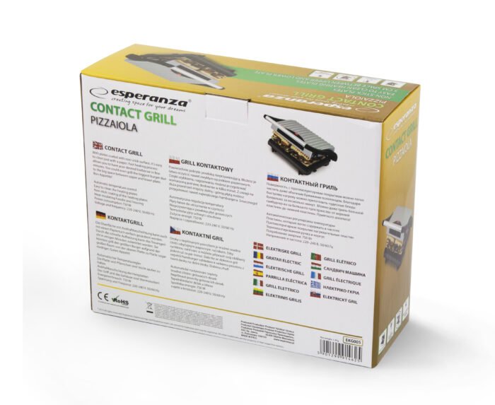 ESPERANZA CONTACT GRILL PIZZAIOLA გრილი / ტოსტერი - Image 2
