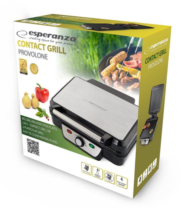 ESPERANZA CONTACT GRILL PROVOLONE  გრილი / ტოსტერი - Image 12