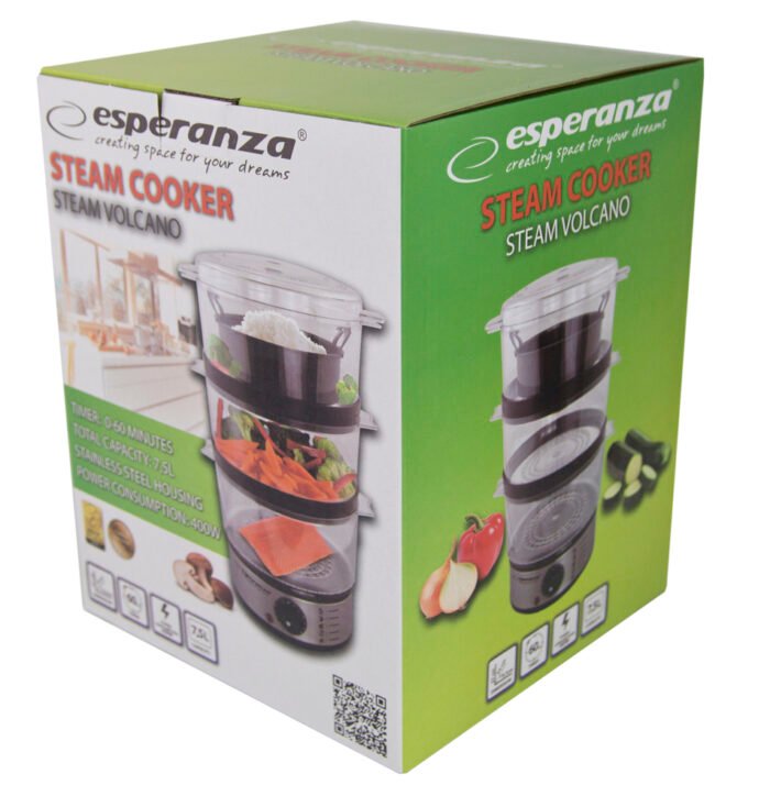 ESPERANZA STEAM COOKER STEAM VOLCANO ორთქლით სახარში - Image 6