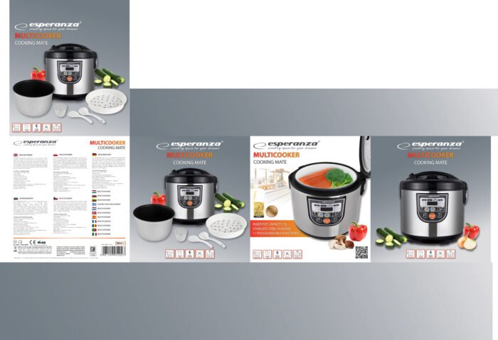 ESPERANZA MULTICOOKER COOKING MATE აეროგრილი / მულტისახარში - Image 2