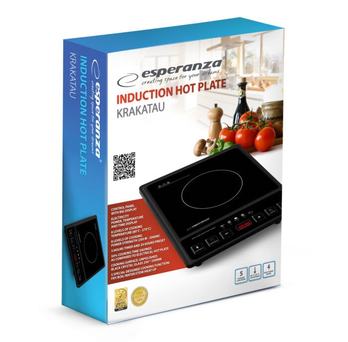 ESPERANZA INDUCTION HOT PLATE KRAKATAU ინდუქციური ელექტრო ქურა - Image 6