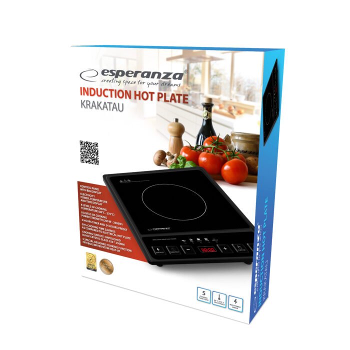 ESPERANZA INDUCTION HOT PLATE KRAKATAU ინდუქციური ელექტრო ქურა