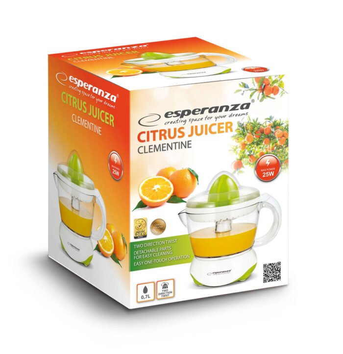 ESPERANZA CITRUS JUICE SQUEEZER CLIMENTINE WHITE-GREEN  წვენსაწური