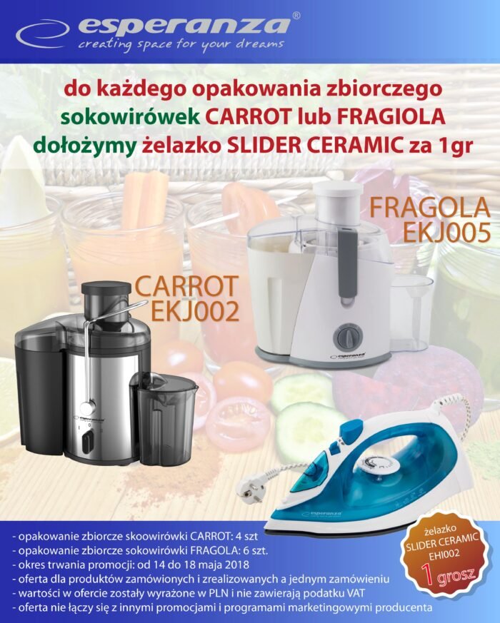 ESPERANZA JUICE MAKER CARROT წვენსაწური - Image 10
