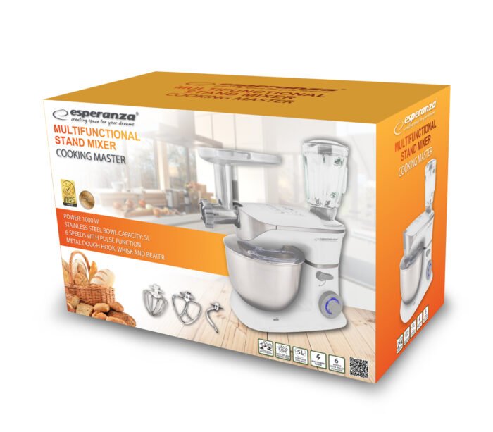 ESPERANZA PLANETARY ROBOT MULTIFUNCTION COOKING MASTER პლანეტარული მულტიფუნქციური რობოტი - Image 3