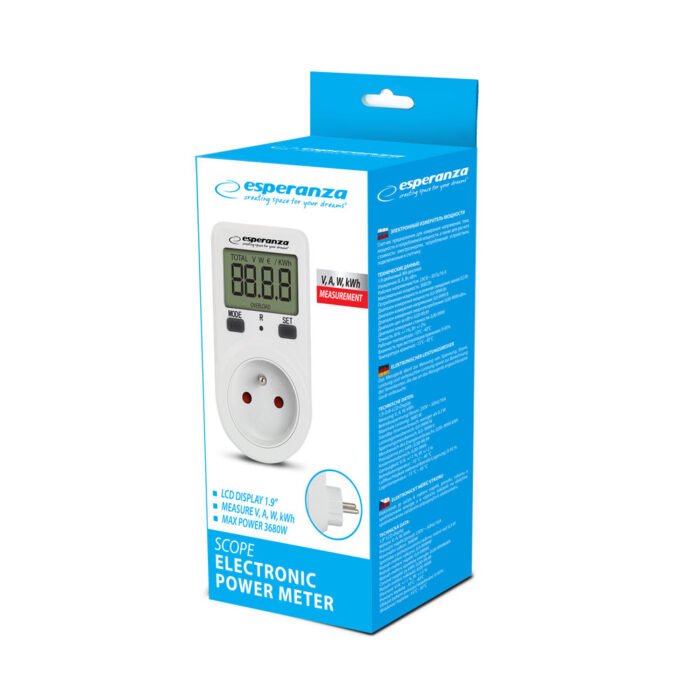 ESPERANZA ELECTRONIC POWER CONSUMPTION METER SCOPE ელექტროენერგიის მოხმარების მრიცხველი - Image 5