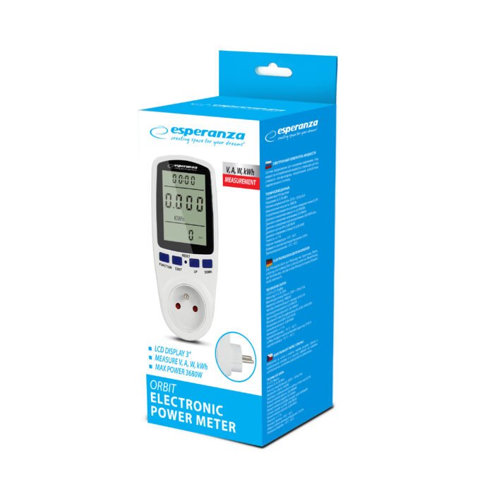 ESPERANZA ELECTRONIC POWER CONSUMPTION METER ORBIT ელექტროენერგიის მოხმარების მრიცხველი
