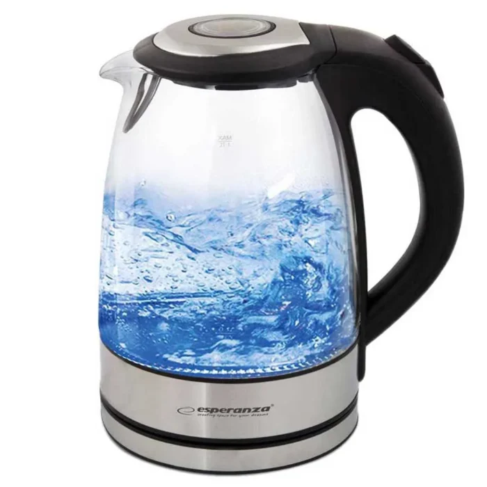 ESPERANZA ELECTRIC KETTLE GLASS  WITH LED LIGHT YOSEMITE 1.7L   ელექტრო ჩაიდანი